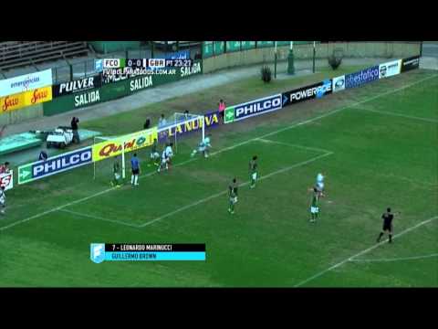 Gol de Marinucci. Ferro 0 - Guillermo Brown 1. Fecha 25. B Nacional 2015. FPT
