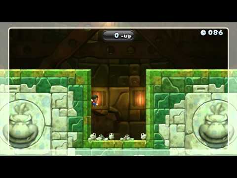 New Super Mario Bros U - 1-Up Rally Challenges - All Gold Medals Earned