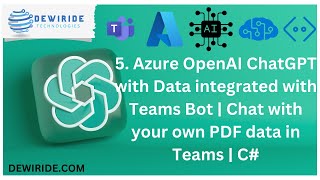 5. Azure OpenAI ChatGPT with Data integrated with Teams Bot | Chat with your own PDF data in Teams