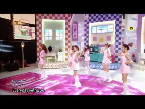 [中字] 140406 APink in 人氣歌謠 Comeback - Mr. Chu