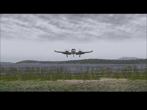X Plane Milviz T310R - Rainy day in New Zealand
