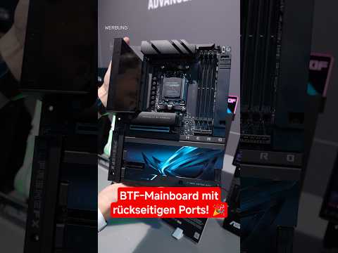 Ein normales Mainboard? Falsch gedacht! Hier sind die Anschlüsse auf der Rückseite!🤯 #pcgaming #tech