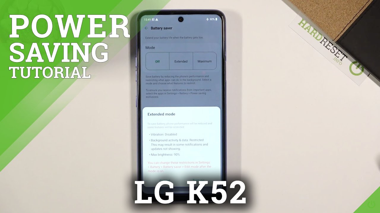 How to Activate Power Saving Mode in LG K52 – Extend Battery Life