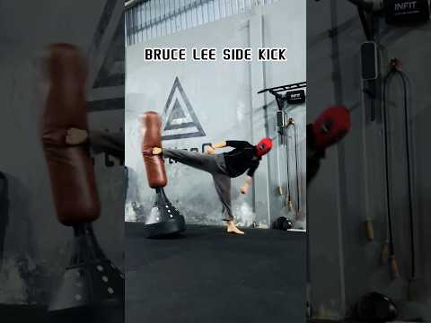 Bruce Lee side kick #shortsvideo #training #shots #tutorial #shortvideo #russia #usa #india #sports