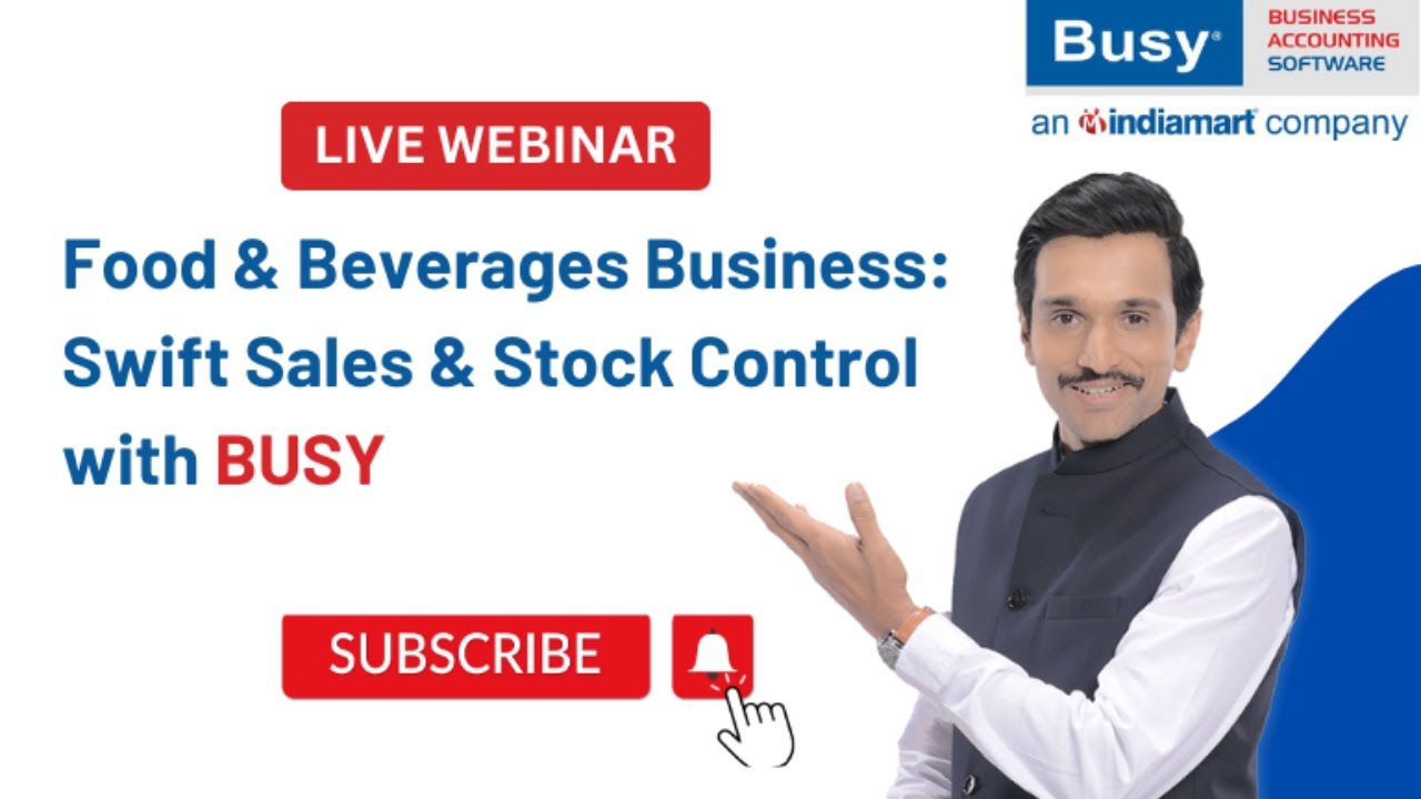 BUSY Food and Beverage Software in Action