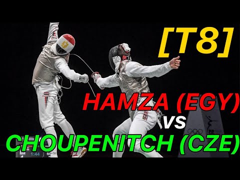 Tokyo 2021 [Quarterfinal] Choupenitch (CZE) v Hamza (EGY) | Olympic Fencing | Men's Foil Highlight