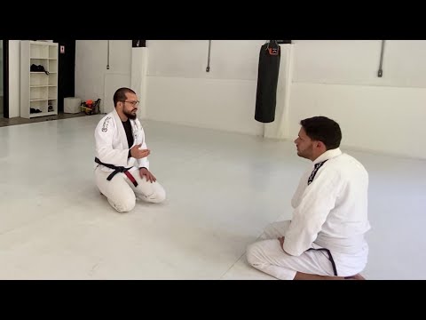 A primeira aula de jiu jitsu