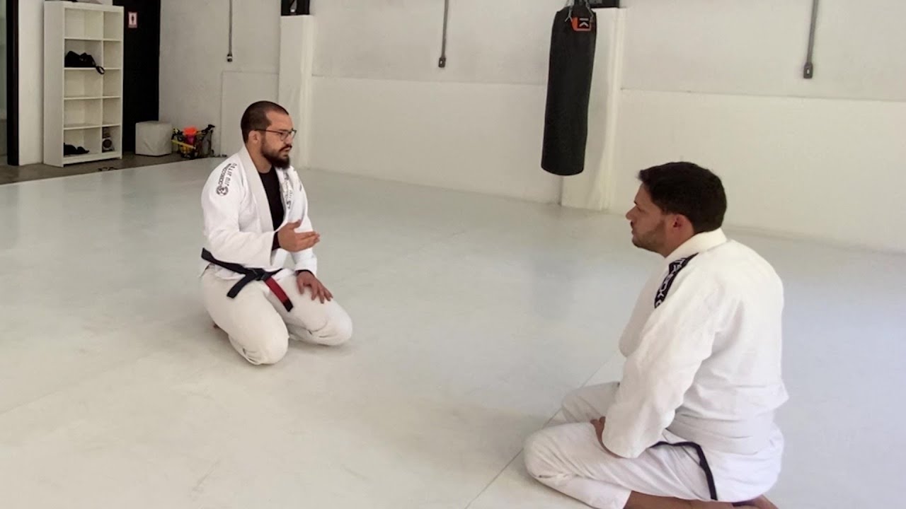 A primeira aula de jiu jitsu