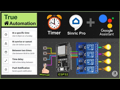 IoT Based Home Automation Using Sinric Pro Google Assistant Alexa