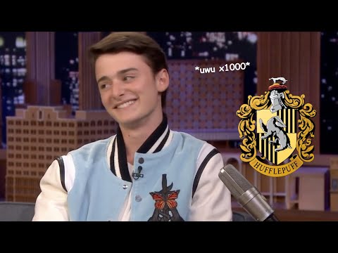 noah schnapp being a hufflepuff for 5 minutes straight
