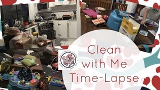 REAL LIFE | EXTREMELY MESSY HOUSE | Clean With Me - Time Lapse