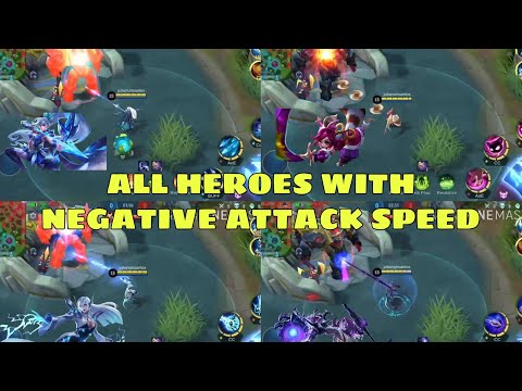 [ALL HEROES WITH NEGATIVE ATTACK SPEED]Mobile Legends:Bang bang