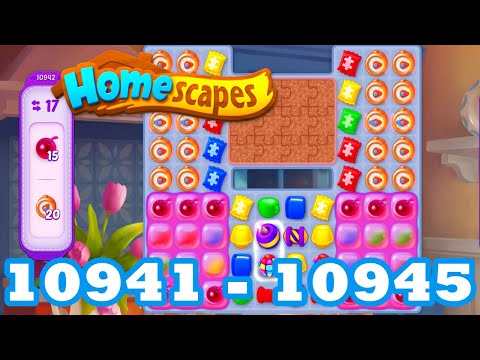 Homescapes Level 10941 - 10945 HD 3 - match puzzle Gameplay | android | IOS | 10942 | 10943 | 10944