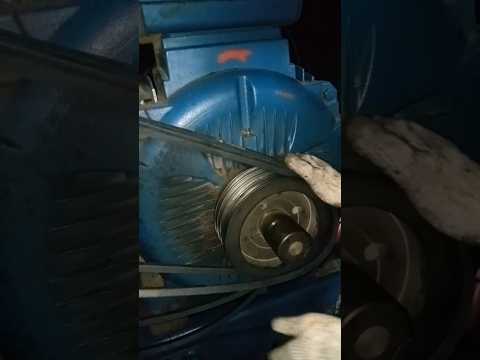 blower belt installation #vbelt #airblower #maintenances