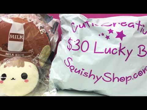 $30 Squishy Shop Lucky Bag Grab Bag Aug 2018 | Toy Tiny