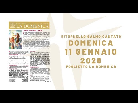 Battesimo del Signore | 11 gennaio 2026 | anno A | foglietto la Domenica