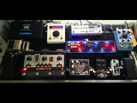 T-Rex SpinDoctor 2 + AMT Pangea CP100 FX-S + Eventide H9 + Pettyjohn Predrive Pedalboard