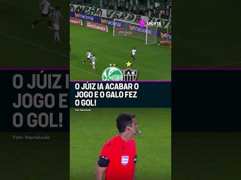 O GALO MARCOU NA ÚLTIMA BOLA DO JOGO CONTRA O JUVENTUDE! #shorts