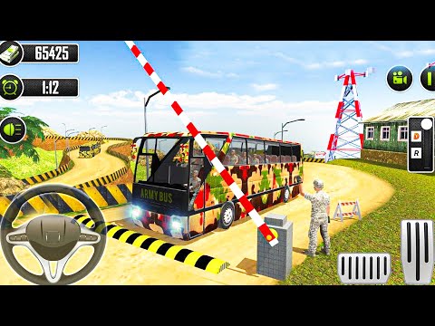 Army Bus Driving Simulator Games - New Android Offroad Military Transfer - Android Gameplay