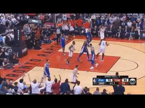 Kawhi Leonard Viciously DUNKS On Joel Embiid! Game 5 76ers vs Raptors