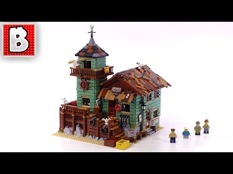 Amazing LEGO Ideas Old Fishing Store Set 21310 | Unbox Build Time Lapse Review