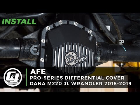 Jeep JL Wrangler Install: aFe Black Pro-Series Rear Differential Cover