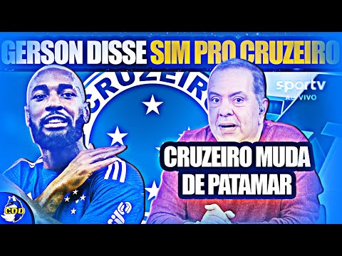🦊🔥 ESQUENTOU! GERSON no CRUZEIRO já tem ACERTO SALARIAL! NOVELA TEM DATA PRA ACABAR!
