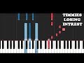 Timmies - Losing Intrest ft Shiloh (Piano Tutorial)