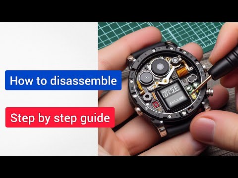 LEMFO K22 Smart Watch. How to Change Battery. Disassembly