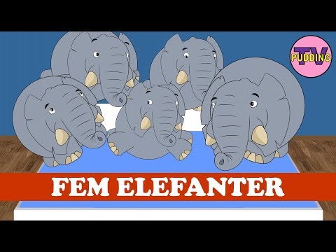 Fem elefanter hoppa i en seng - Norske barnesanger