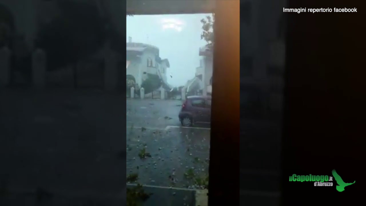 Violento maltempo sulla costa, forti grandinate