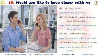 13.1 Would you like to have dinner with me?