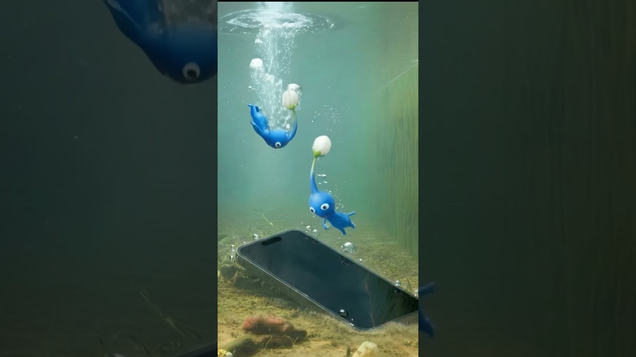 Blue Pikmin just saved my phone