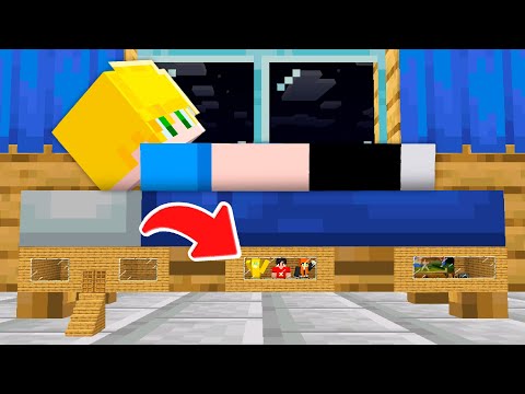 Construi uma Casa Dentro da CAMA do Meu Amigo!