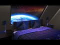 Starship Sleeping Quarters |  Sleep Sounds White Noise with Deep Bass 10 Hours