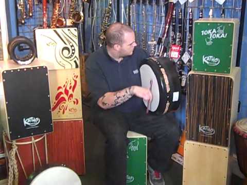 Noel plays the Vignoles Deep Tuneable 16" Bodhran @ Hobgoblin Music Birmingham