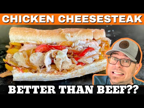 BETTER THAN A CHEESE STEAK?! Chicken Philly Sandwich on the Traeger Flat Rock Griddle!