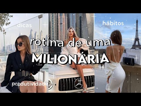 ROTINA de uma MILIONÁRIA | DICAS e HÁBITOS de uma MULHER RICA pela MANHÃ *produtividade*