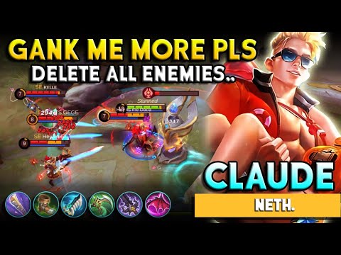 WTF Fast Farming + Unbelievable Attack Speed! Mobile Legends Top Global Claude Aggressive Gameplay