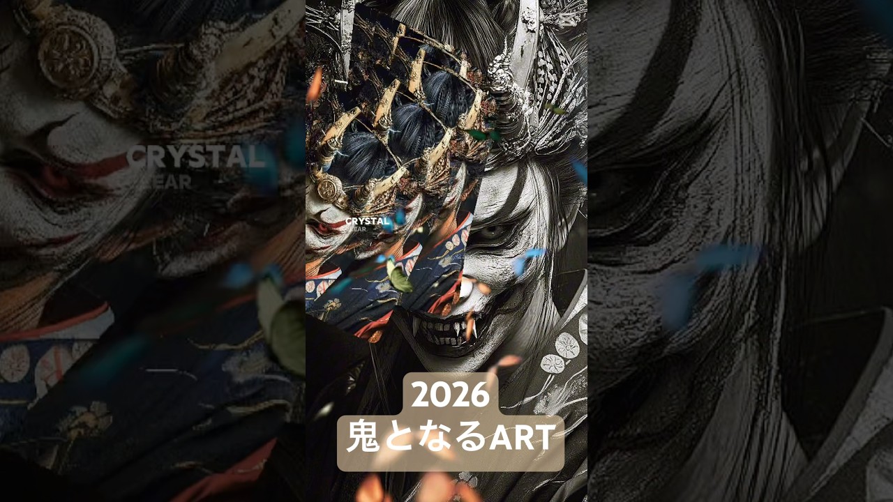 #art #painting #artwork #artoftheday 2026年丙午　燃え尽き症候群　鬼となれ！我慢してきていたことや理不尽な事から解放される年です。自分らしく生きる時代へ！