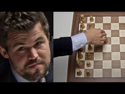 Magnus Carlsen Takes Back His Move on Move 1 Before Karjakin Starts the Clock