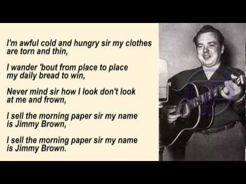 Mac Wiseman - Jimmy Brown The Newsboy with Lyrics
