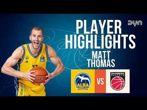🎯 A Sniper at Work - Matt Thomas Highlights vs. Bamberg Baskets | easyCredit BBL | Dyn Basketball