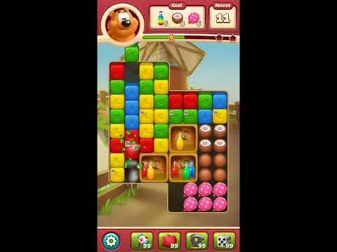 Toon Blast Level 7864 - NO BOOSTERS 🐻🐺🐱 | SKILLGAMING ✔️