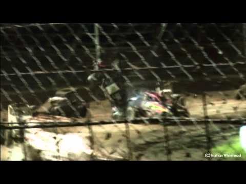 Nigel O'Neil Crash - Nowra Speedway 12-11-11