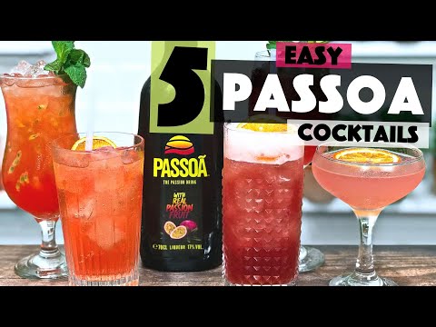 PASSOA - 5 Easy Cocktail Recipes - Passion Fruit Liqueur | Steve the Barman