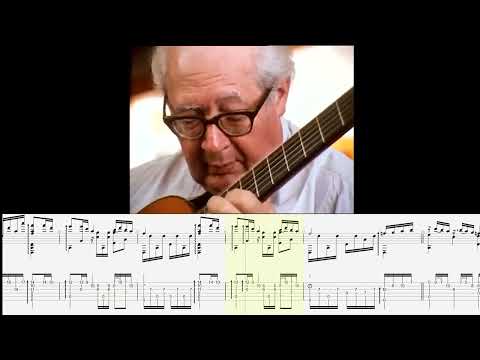 Andrés Segovia Granados - Spanish Dance No 10 in G Danza Triste  TAB Video