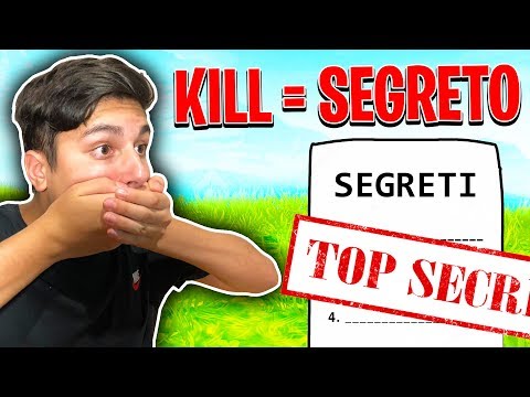 OGNI KILL vi SVELO un MIO SEGRETO! *AIUTO* - Fortnite ITA