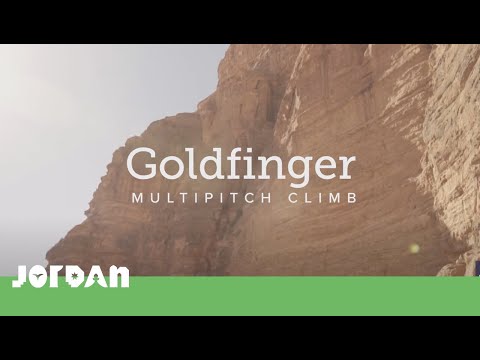 Visit Jordan: Climbing the Goldfinger route (Wadi Rum)