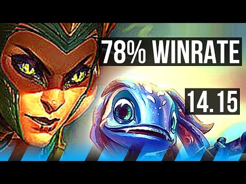 CASSIOPEIA vs FIZZ (MID) | 78% winrate, 13/1/2, Legendary | EUW Diamond | 14.15